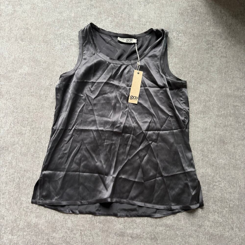 NWT Go by GoSilk Grey Tank